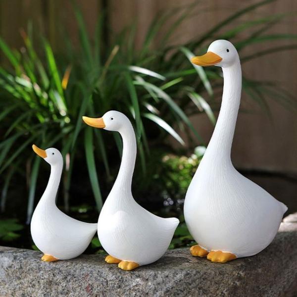 가족 오리 3종 세트 정원 소품 장식 조각상 DD-12832