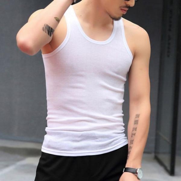 통기성 스판 남성 민소매 런닝 나시 셔츠 5개