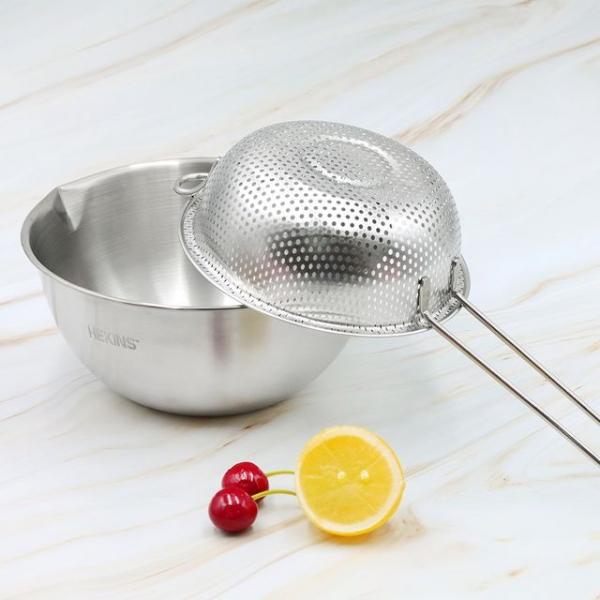 퀸센스 스텐 펀칭 믹싱볼 2종(펀칭볼편수17+믹싱볼20)