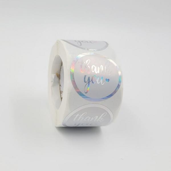 홀로그램 감사 스티커 500장 (3.8cm)