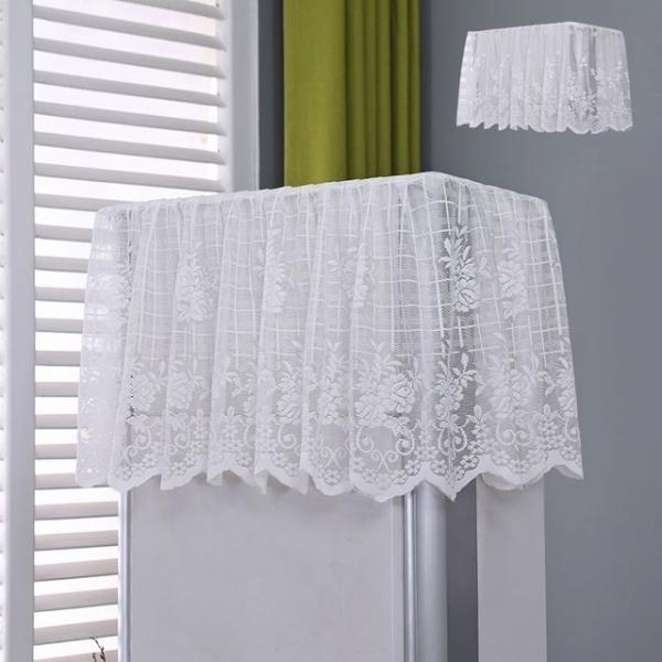 사각형 스탠드 에어컨커버 방진 덮개 오염방지 레이스