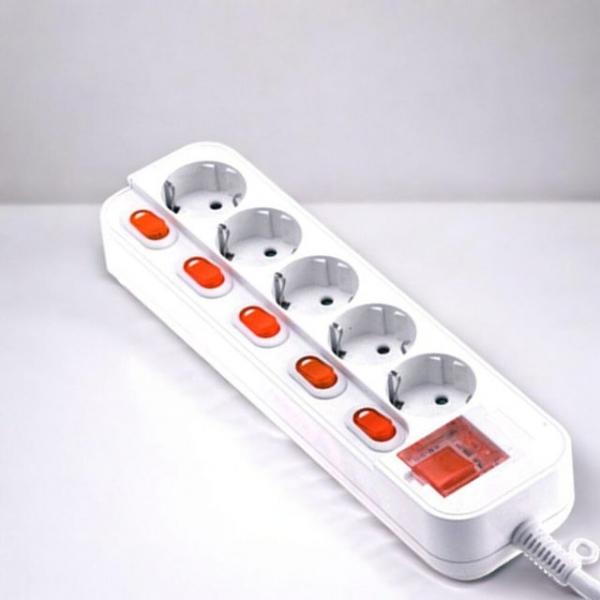 개별스위치 5구 멀티탭 5호 전선연장 4.5M