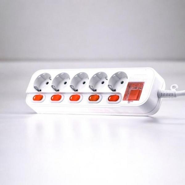 멀티탭 2호 5구 개별스위치 전선연장 1.5M