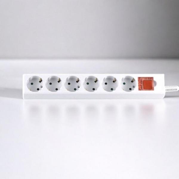 멀티탭 안전커버 2호 1.5M 전선연장 스위치 6구