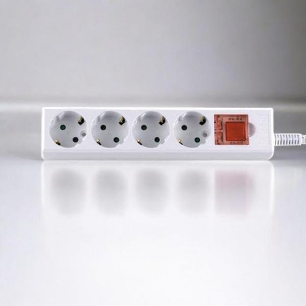 전선연장 1.5M 멀티탭 안전커버 4구 2호 스위치