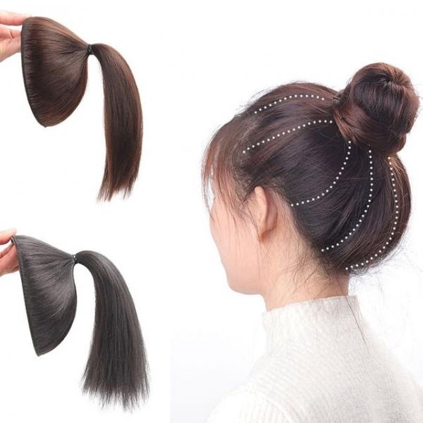 올림머리 볼륨 가발 헤어피스 볼륨똥머리 부분가발