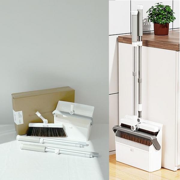 이번엔 빗자루 쓰레받기 세트 실내용 자석 스탠드