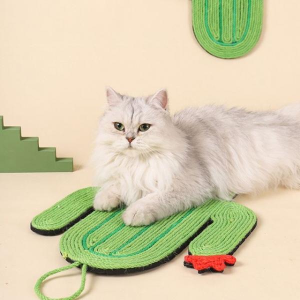 멍냥이랑 선인장 고양이 벽걸이 스크래쳐