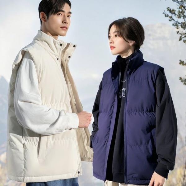 남녀공용 오버핏 경량 패딩조끼 쪼끼 정장 베스트