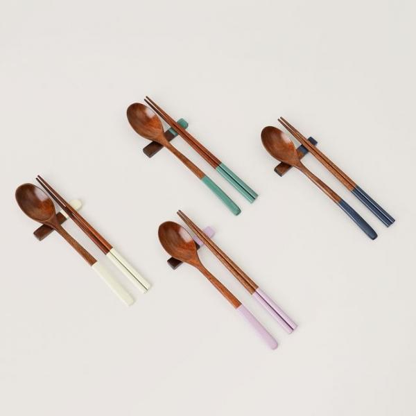 주방식기 숟가락 젓가락 옻칠 수저세트 4인