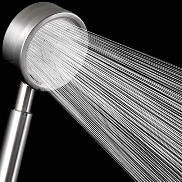 실버 스텐레스 샤워기 헤드 강력수압 원터치 욕실사워