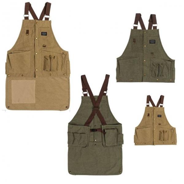 다용도 캠핑 앞치마 카페 캔버스 바베큐  조끼