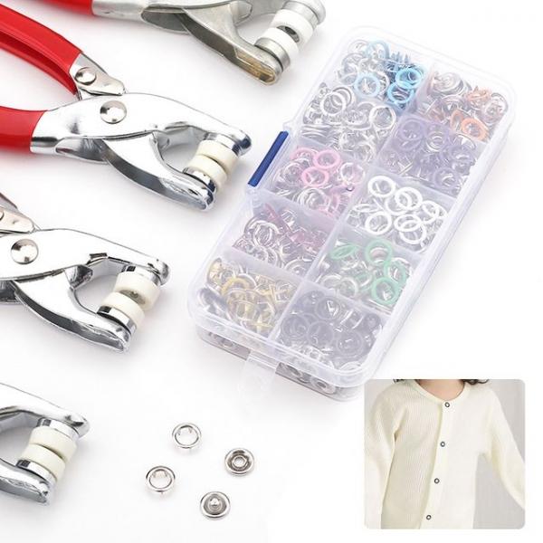 POIPOI단추달이 똑딱이단추 100p+펀칭기+단추케이스