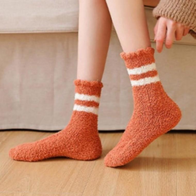 두줄수면양말 조리원 임산부 수면양말 겨울양말 보온 긴 선물 양털 산모양말 롱