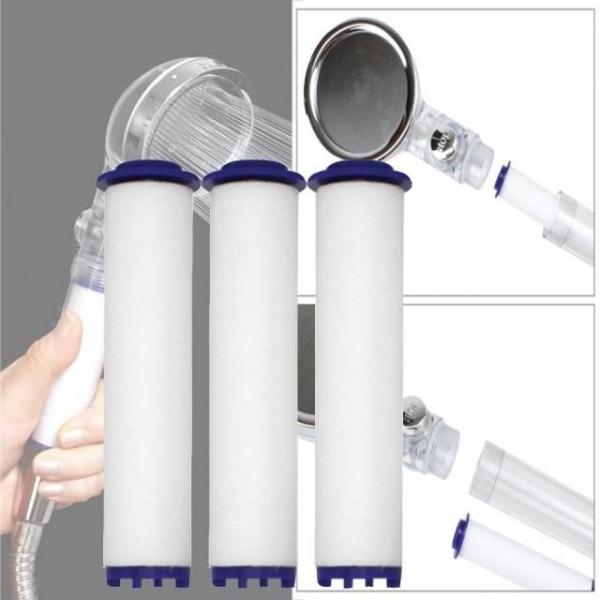 절수 샤워기 헤드 필터 리필3개 녹물제거 O