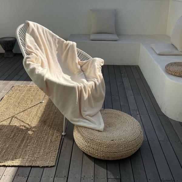 부드러운 솔리드 극세사 무릎 담요 150x200cm