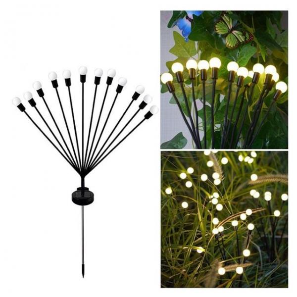 키밍 태양광 흔들리는 반딧불 정원등 장식조명 12구