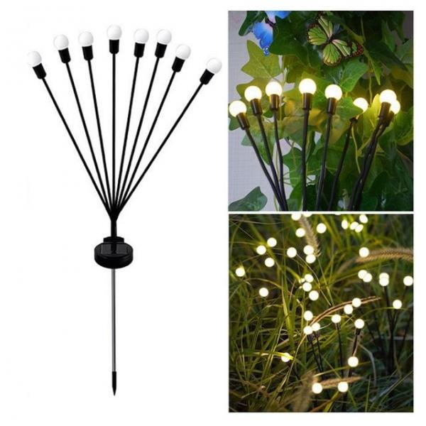 키밍 태양광 흔들리는 반딧불 정원등 장식조명 8구