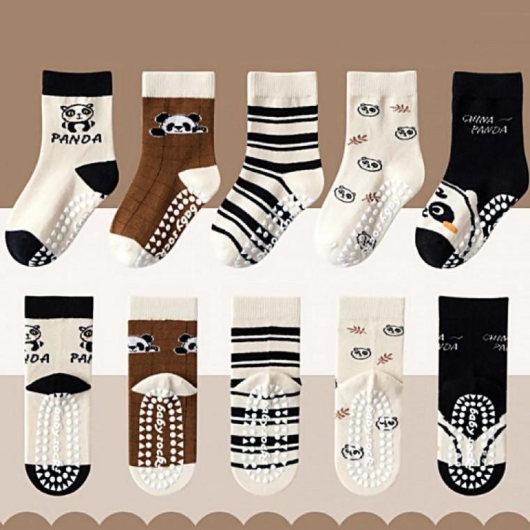 준캡 아동양말 발바닥전체 판다 케어삭스 유아 아동 사계절양말