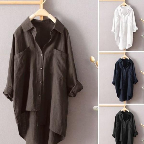 G124471_언발 롱셔츠 블라우스