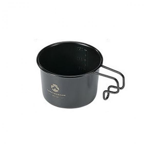 스텐 티타늄 캠핑컵 블랙 160ml 1P 가벼운 손잡이컵