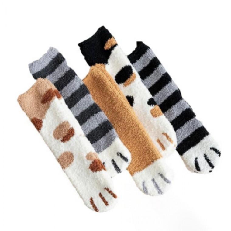 5종세트 수면양말 러블리캣 선물 조리원 뽀글이 보온 겨울양말