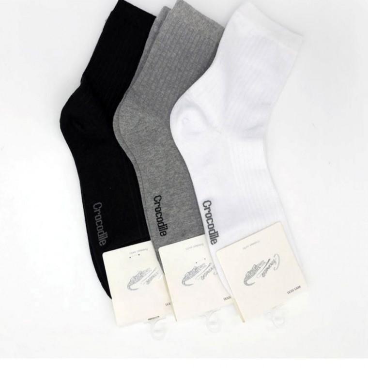 남자 장목양말 클래식 양말 크로커다일 5켤레 골지