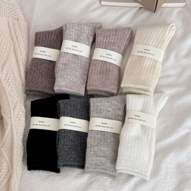 데일리 울양말 겨울 필수 골지 여성양말