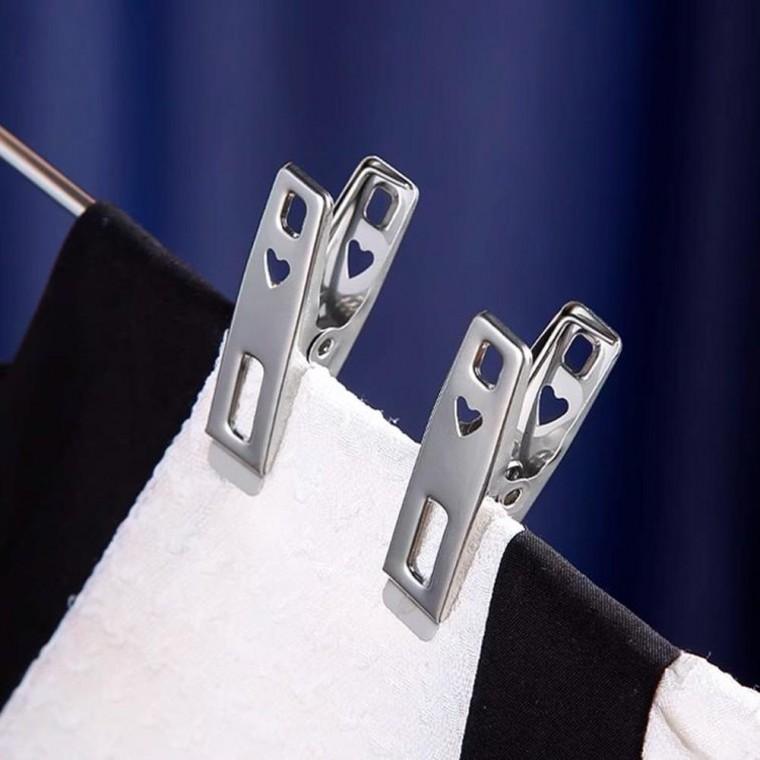 스테인리스 다용도 빨래 집게 20개입 주방 양말 이불 고정