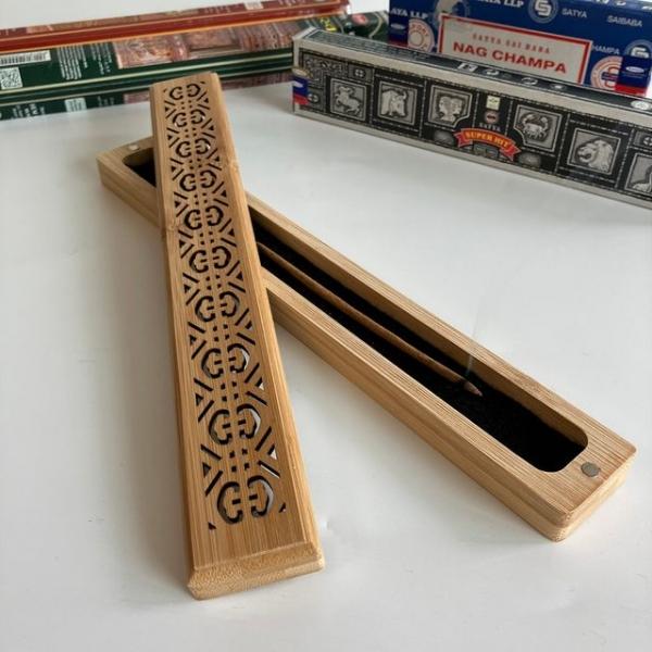 대나무향받침대 인센스버너 대나무인센스스틱홀더