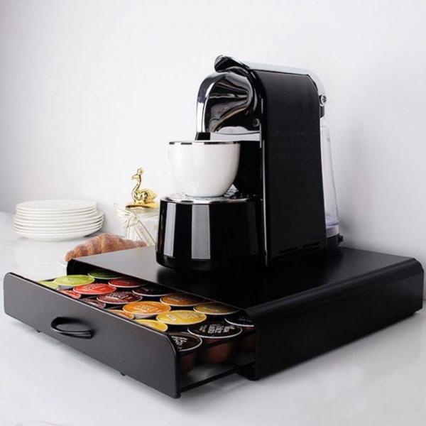 캡슐커피 메탈 슬라이딩 서랍 보관함 선반겸용 (36구)