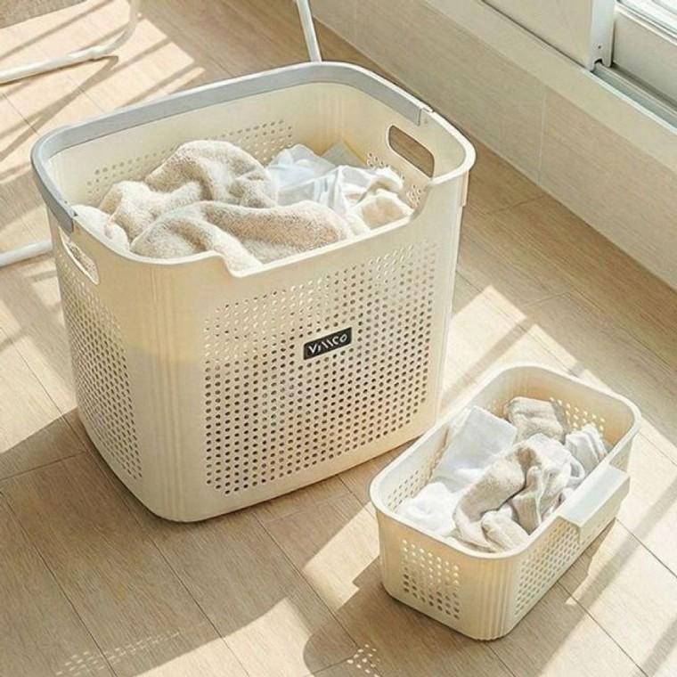 이동식 세탁 빨래바구니 30L 속옷 양말분리