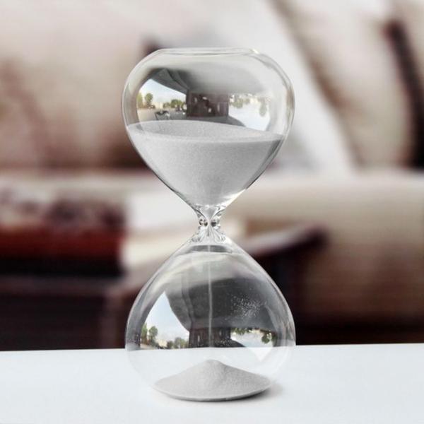 유리 1시간 모래시계 타이머 인테리어효과