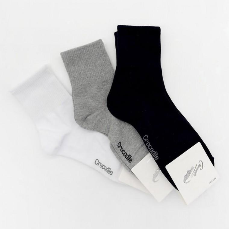 남성 기본 스타일 발목 밴딩 골지 중목 양말 5켤레