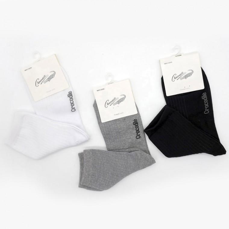 남성 클래식 스타일 기본 골지 중목 양말 5켤레 묶음