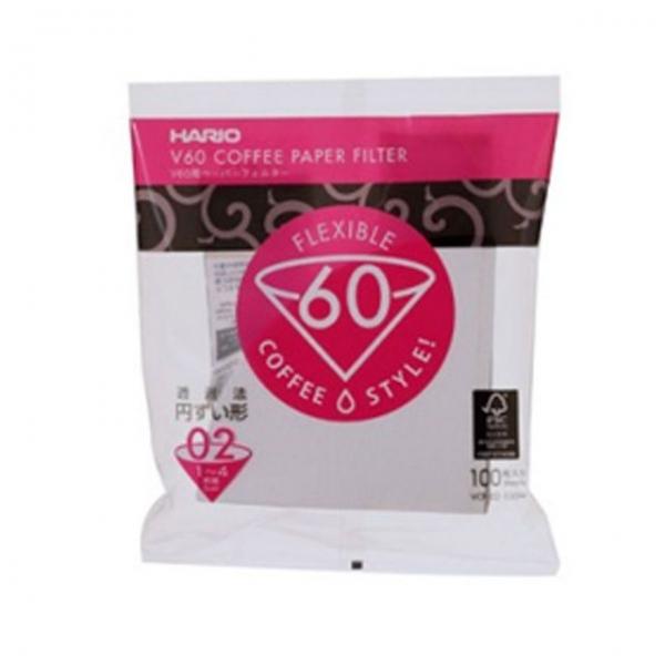 하리오 화이트 1~4인용 여과지 100매 X2개 종이필터