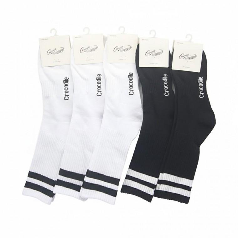 크로커다일 이중바닥 장목 스포츠양말 색상랜덤 5켤레 남성용 자전거 등산 운동 캠핑