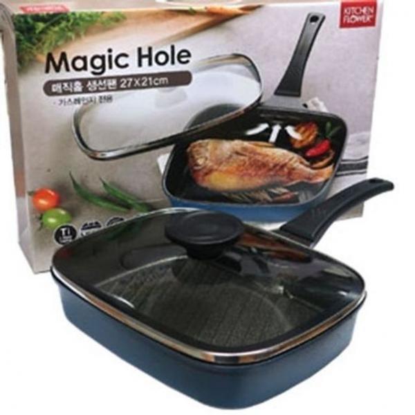 생선팬 후라이팬 그릴팬 연기 배출 생선구이팬 28cm