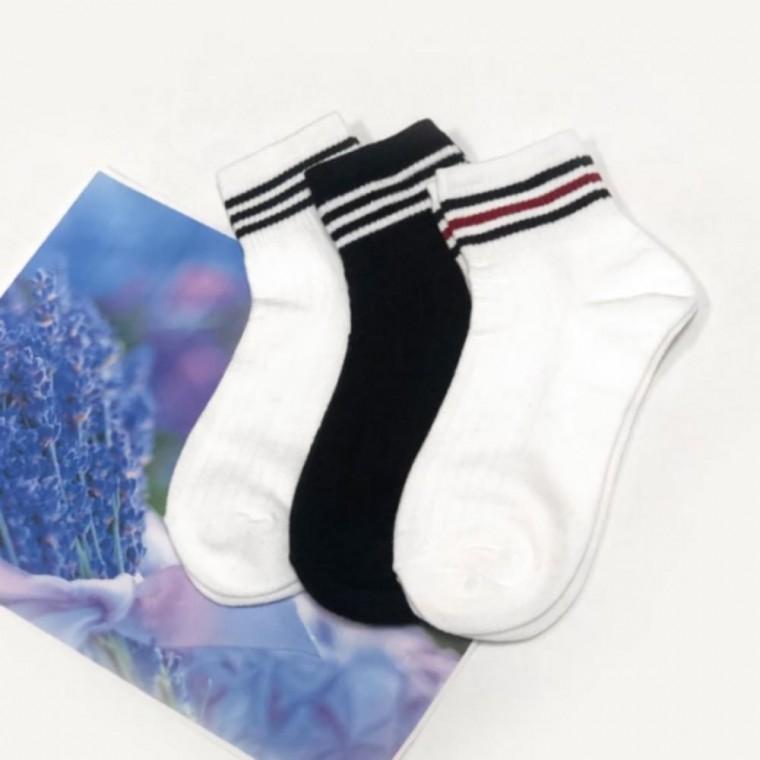 여성용 스포츠 양말 운동 국내 삭스 라인 4켤레