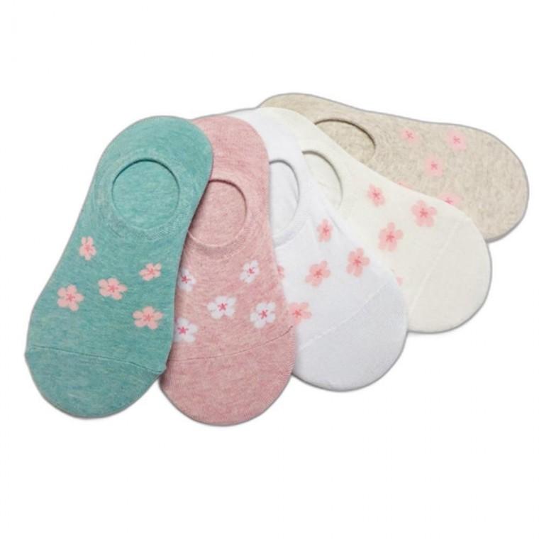 여성용 덧신 양말 페이크삭스 스니커즈 국내 벚꽃