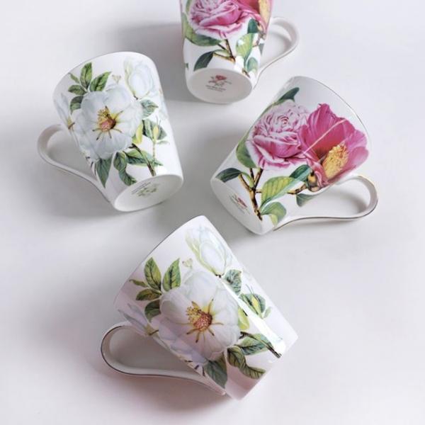 레트로 본차이나 브이머그 440ml 2p세트