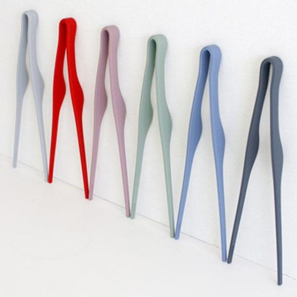 실리콘핀셋 주방용 요리용 집게 음식 샐러드 핀셋