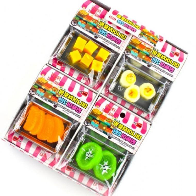 미니어쳐 토핑 찐득이 과일모양 말랑이 2탄 (12개세트)