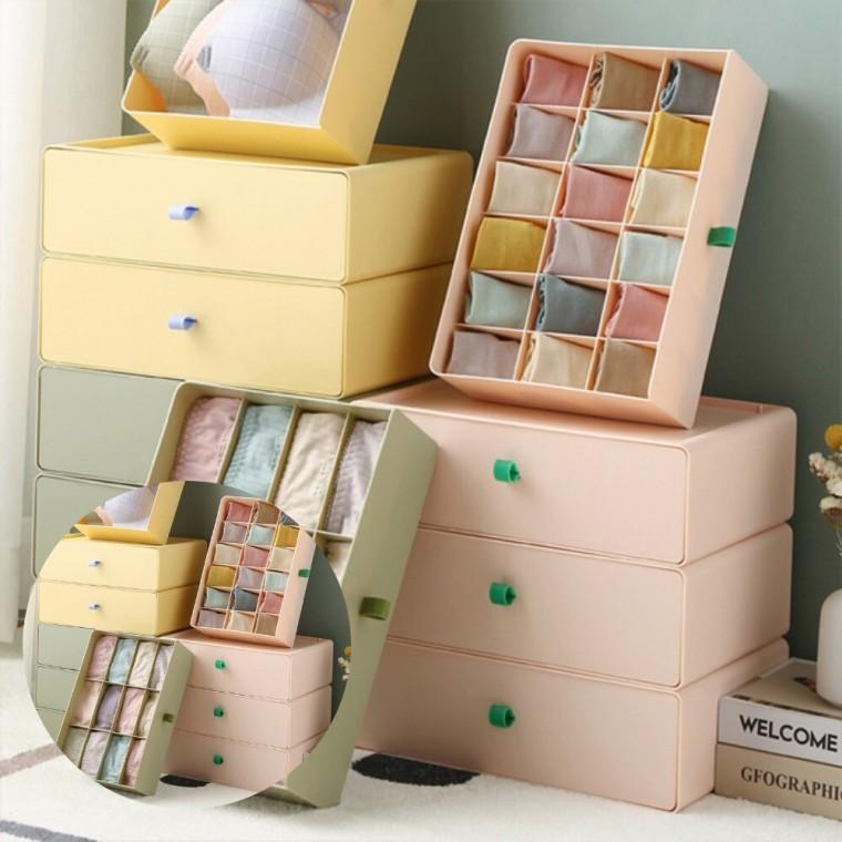 의류 속옷 정리함 18칸 서랍장칸막이 양말정리함 수납장칸막이