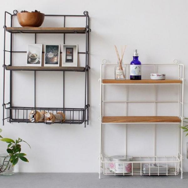 철제 나무 선반 거실 책상 인테리어 다용도 양념 수납
