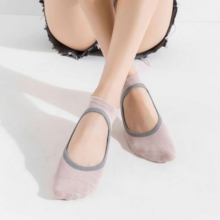 논슬립 오픈탑 필라테스 발레 양말 5color DK-0045
