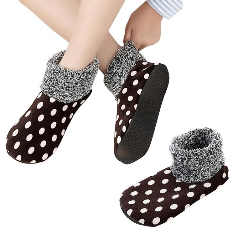 EA 겨울 방한 슬리퍼 세트 여성용 덧신 양말 3족