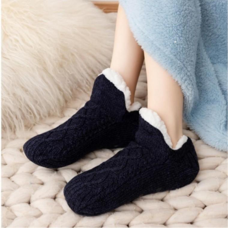 EA 겨울 발열 방한 여성용 실내 덧신 양말 따뜻한 기능성