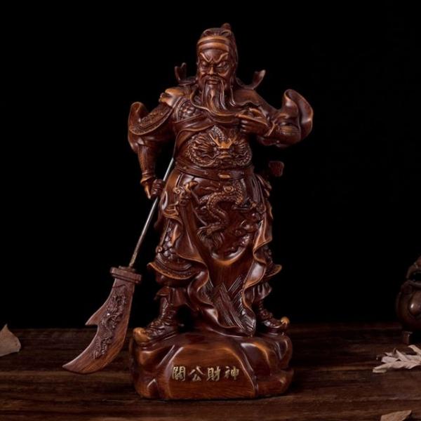 키밍 재물신 관우상 장식품 행운신 삼국지 조각상