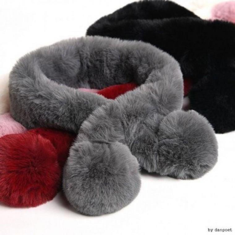 겨울 방한 털목도리 스타일 겨울머플러 퍼머플러 퍼머플러 퍼목도리 겨울목도리